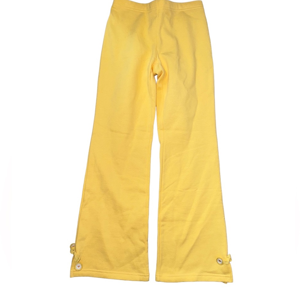 Gymboree Daisy Days Boot Leg Yellow Sweatpants 8 outlet